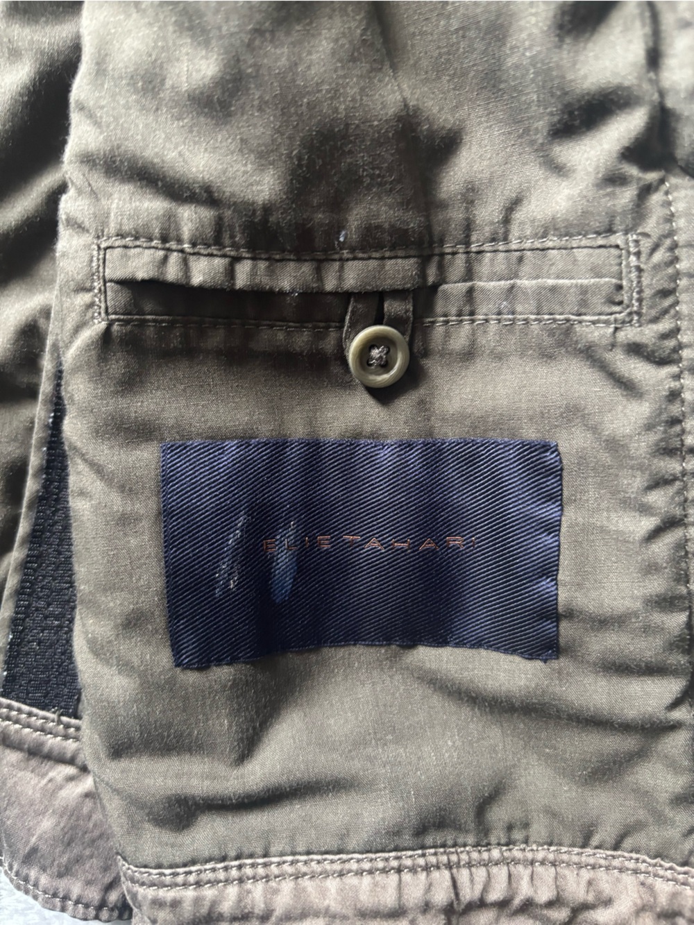 Elie Tahari‎ Brown Utility Jacket Military Safari Moto Minimalist - Picture 3 of 8
